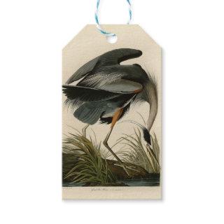 Audubon Great Blue Heron Marsh Bird Gift Tags