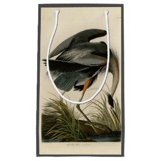 Audubon Great Blue Heron Marsh Bird Small Gift Bag