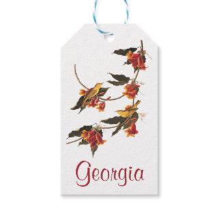 Audubon's Rathbone's Warbler Birds on Crossvine Gift Tags