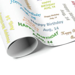 August, 14 Birthday Gift