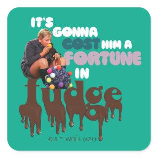 Augustus Gloop - A Fortune in Fudge Square Sticker