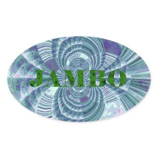 Aurora Matata Art Print Oval Sticker