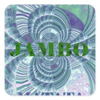 Aurora Matata Art Print Square Sticker