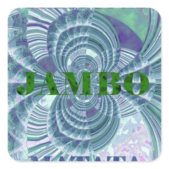 Aurora Matata Art Print Square Sticker