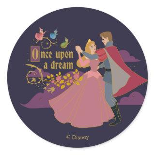 Aurora & Phillip Once Upon a Dream Waltz Classic Round Sticker