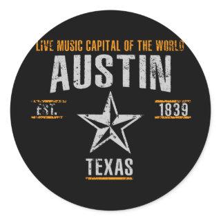 Austin Classic Round Sticker