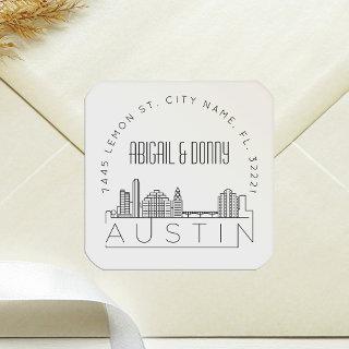 Austin Skyline | Pre-Addressed Envelope Seal
