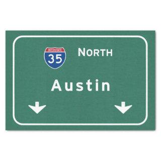 Austin Texas tx Interstate Highway Freeway Road : Tissue Paper