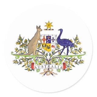 Australia, Australia Classic Round Sticker
