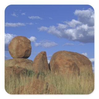 Australia, Devil's Marbles. Spherical sandstone Square Sticker