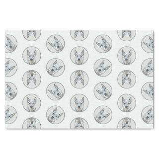 Australian Cattle Dog Blue Heeler Original Dog Art Tissue Paper