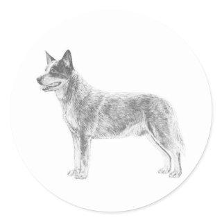 Australian Cattle Dog Classic Round Sticker