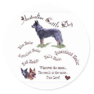 Australian Cattle Dog Gifts Classic Round Sticker