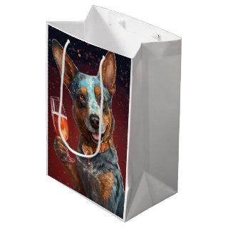 Australian Cattle New Year Card Medium Gift Bag