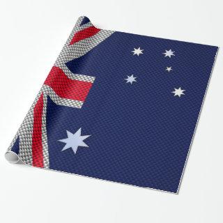 Australian Flag Design Carbon Fiber Chrome Style
