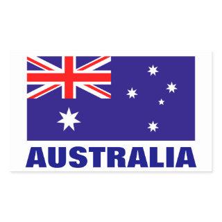 Australian flag stickers | personalizable text