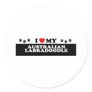 AUSTRALIAN LABRADOODLE CLASSIC ROUND STICKER
