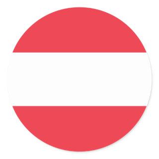 Austria (Austrian) Flag Classic Round Sticker