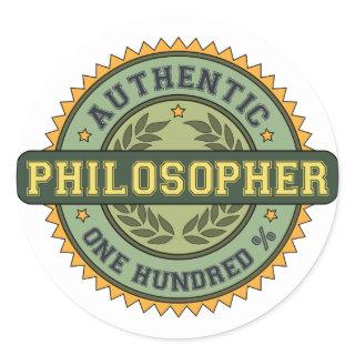 Authentic Philosopher Classic Round Sticker