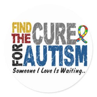 AUTISM Find The Cure 1 Classic Round Sticker