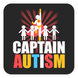 Autism is My Super Power Superhero Awareness Square Sticker