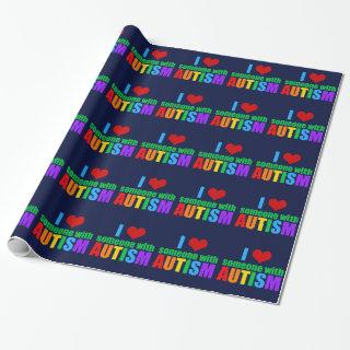 Autism Love Rainbow Family Support Colorful Cute