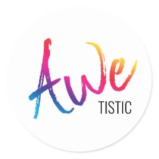 Autistic Pride Autism Awareness Awetistic Spectrum Classic Round Sticker