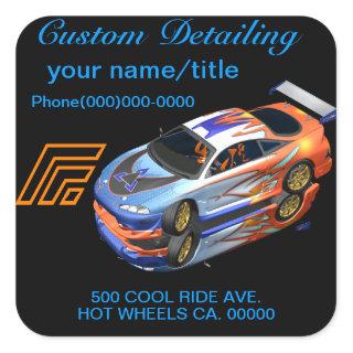 Auto Detailing Stickers