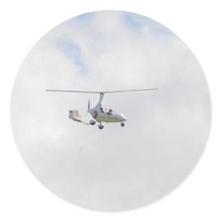 Autogyro Classic Round Sticker