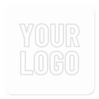 Automatically Lighten Logo For Background Square Sticker