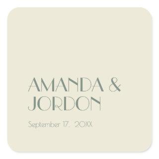 Autumn Boho Deco | Cream Wedding Seal Sticker