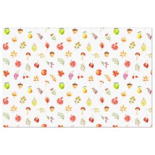 Autumn Fall Harvest Pattern Tissue Paper