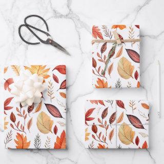 Autumn Fall Leaves Terracotta Brown Boho Pattern   Sheets
