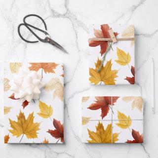 Autumn Fall Leaves Terracotta Brown Boho Pattern   Sheets