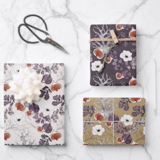 AUTUMN FIG AND FLORAL  SHEETS