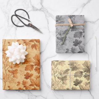 Autumn leaves themed modern Toile de Jouy pattern  Sheets