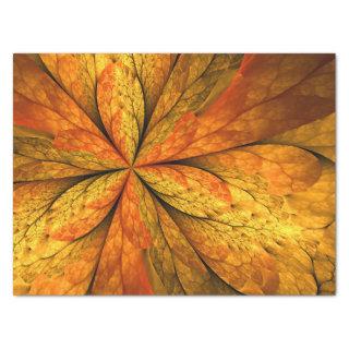 Autumn Plant, Modern Abstract Fractal Art Leaf Tissue Paper