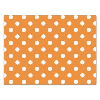 Autumn Season White Polka Dot Pattern Tissue Paper