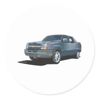 Avalanche Classic Round Sticker