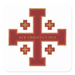 Ave Christus Rex Square Sticker