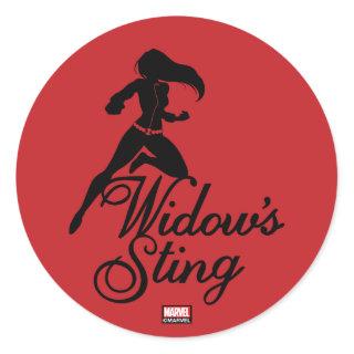 Avengers Classics | Black Widow "Widow's Sting" Classic Round Sticker
