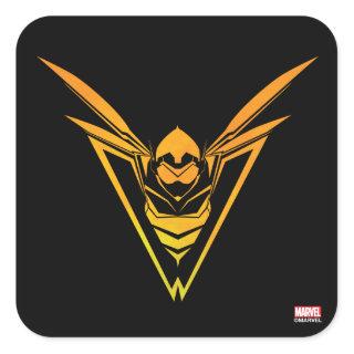 Avengers Classics | The Wasp Emblem Square Sticker
