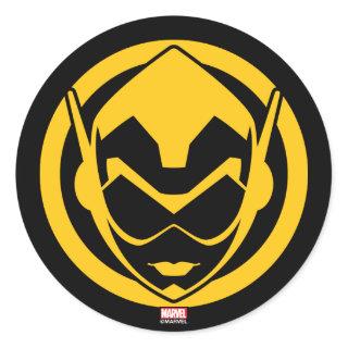 Avengers Classics | The Wasp Icon Classic Round Sticker