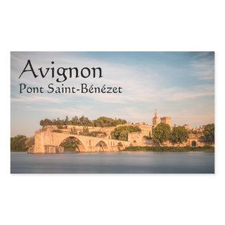 Avignon Bridge France Rectangular Sticker