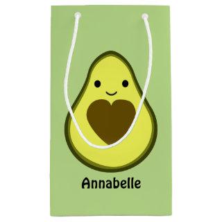 Avocado Love Cute Avocado with a heart Pit Small Gift Bag