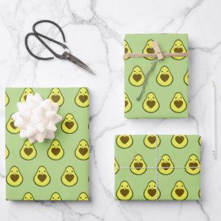 Avocado Love Cute Avocado with a heart Pit  Sheets