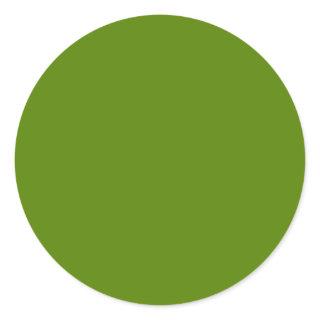 Avocado (solid color) classic round sticker