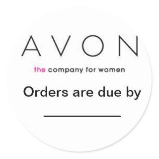 Avon Order due labels