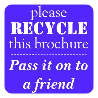 AVON - Please RECYCLE this brochure Stickers