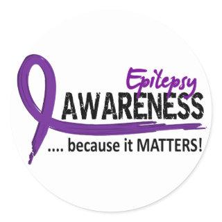 Awareness 2 Epilepsy Classic Round Sticker